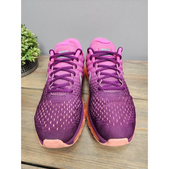 Nike Air Max 2017 Shoes Womens Size 11 Purple Pink Orange Running 849560-502 - Picture 2 of 14